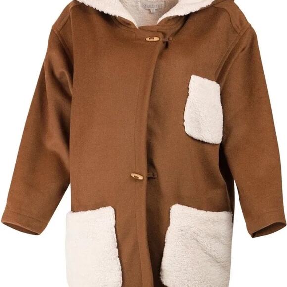 MSRP $385 | Kristinit Nutmeg Cuddly Coat – Size M | Wool Blend | SAME DAY SHIP - Picture 2 of 6